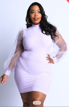 Load image into Gallery viewer, CALAN SHEER DRESS (LILAC)
