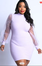 Load image into Gallery viewer, CALAN SHEER DRESS (LILAC)
