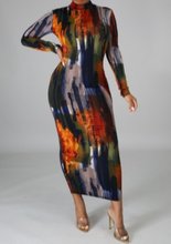 Load image into Gallery viewer, FALL in Love Abstract Dress
