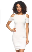 Load image into Gallery viewer, Open Shoulder Bodycon Dress
